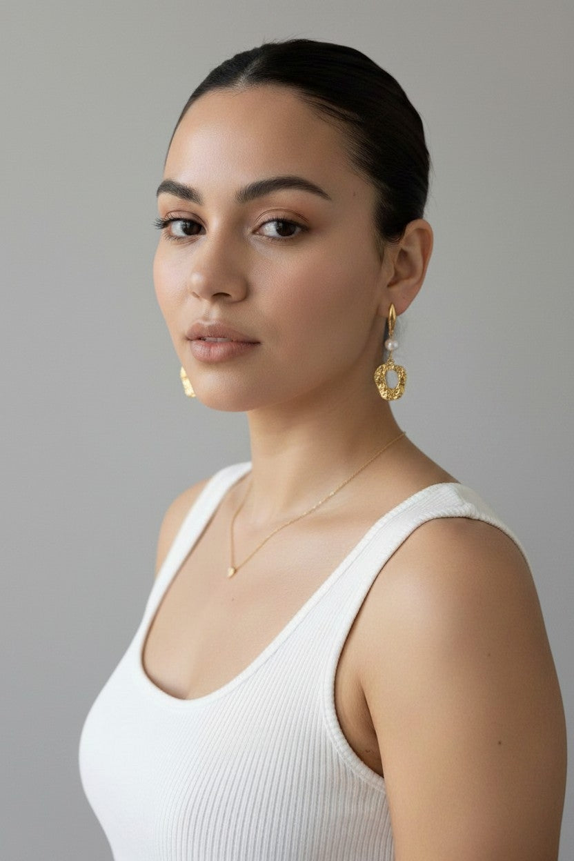 Golden Dangle Earring Collection