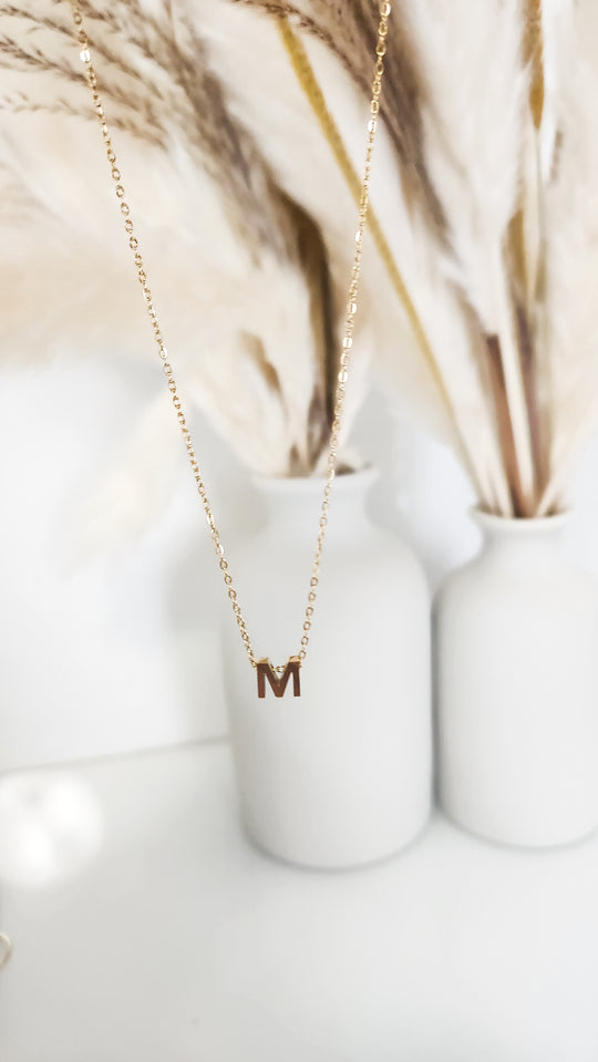 Cut-Out Initial Necklace