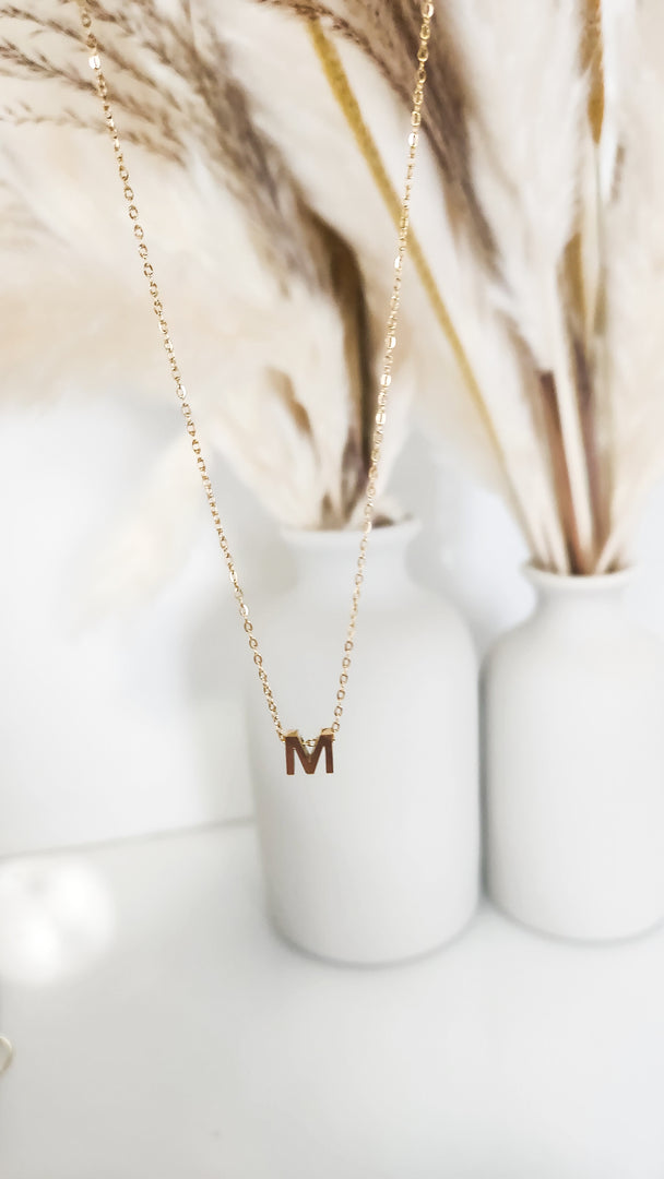 Cut-Out Initial Necklace