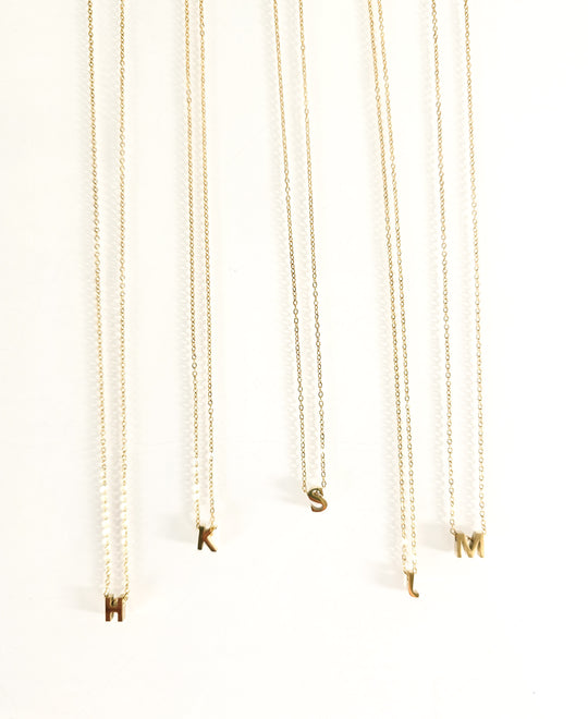 Cut-Out Initial Necklace
