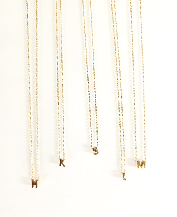 Cut-Out Initial Necklace