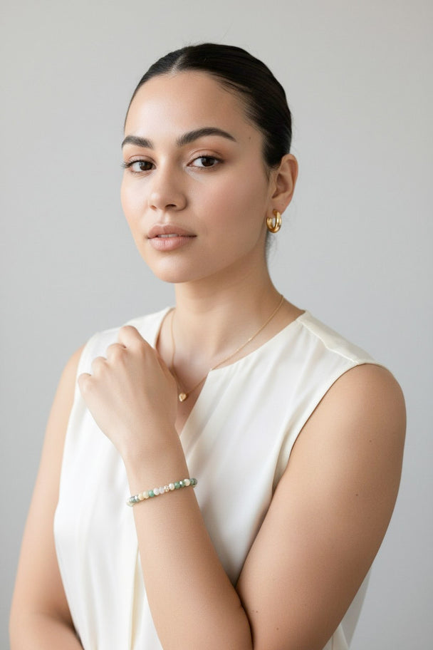 Meadow Crystal Stack Bracelet