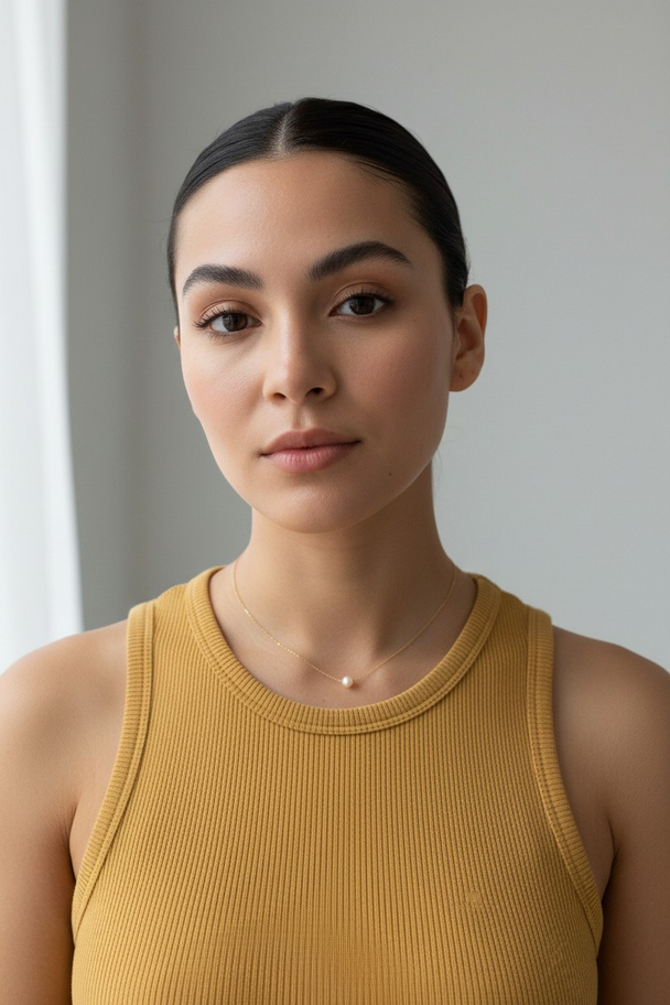 Dainty Pearl Necklace – Minimal Gold Chain, Water-Safe & Hypoallergenic Jewelry