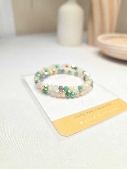 Meadow Crystal Stack Bracelet