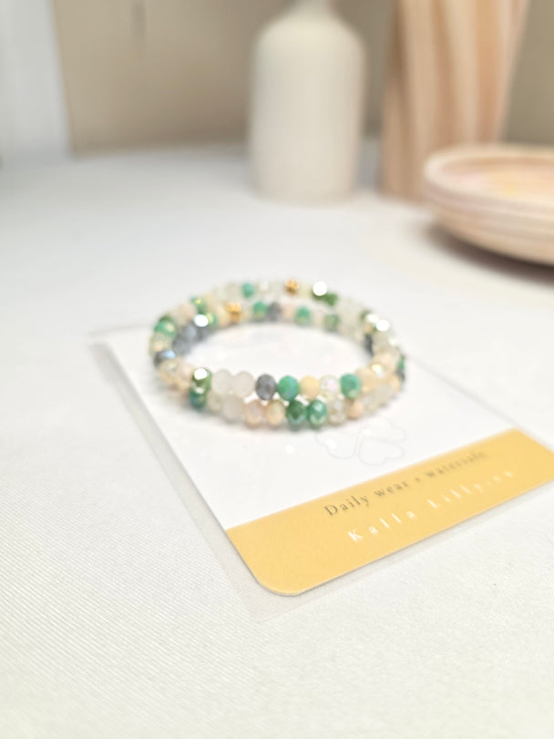 Meadow Crystal Stack Bracelet