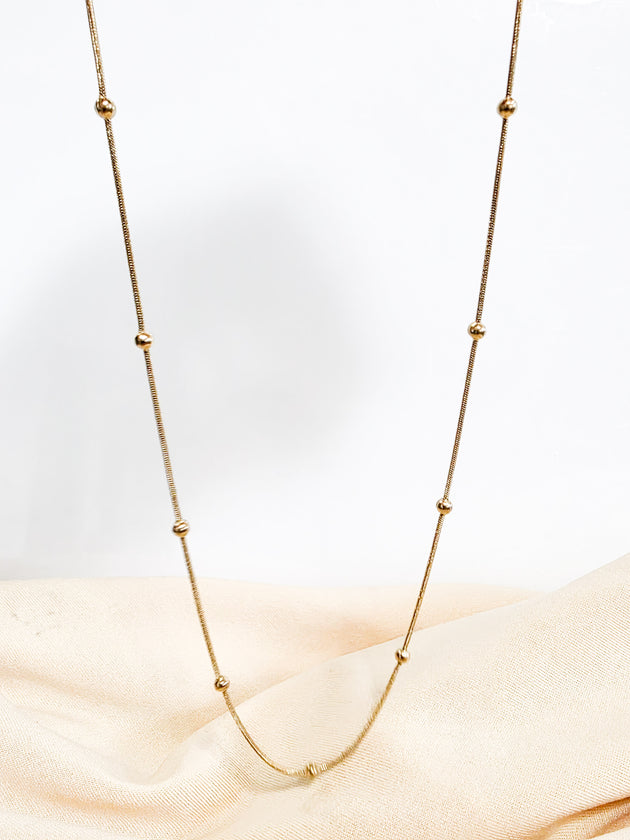 Beaded Satellite Chain Necklace by Kalla Lilly