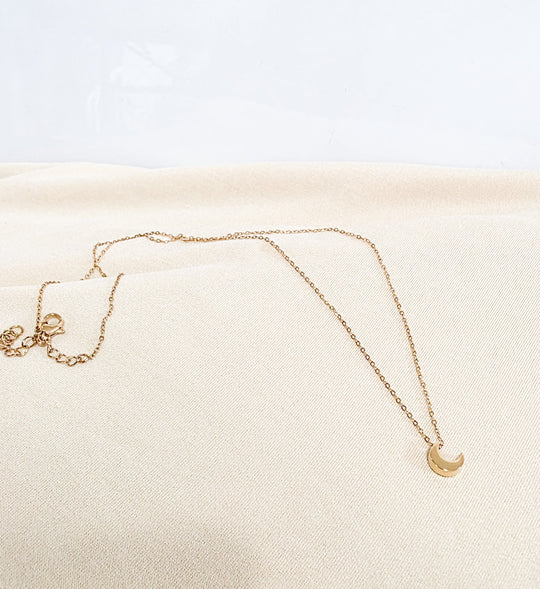 Crescent Moon Necklace by Kalla Lilly