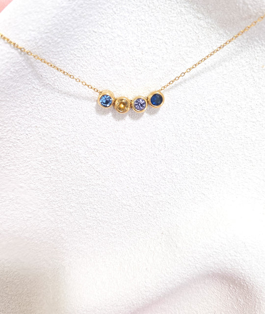 Multi Custom Birthstone Necklace | Personalized Jewelry for Moms, Kids & Loved Ones